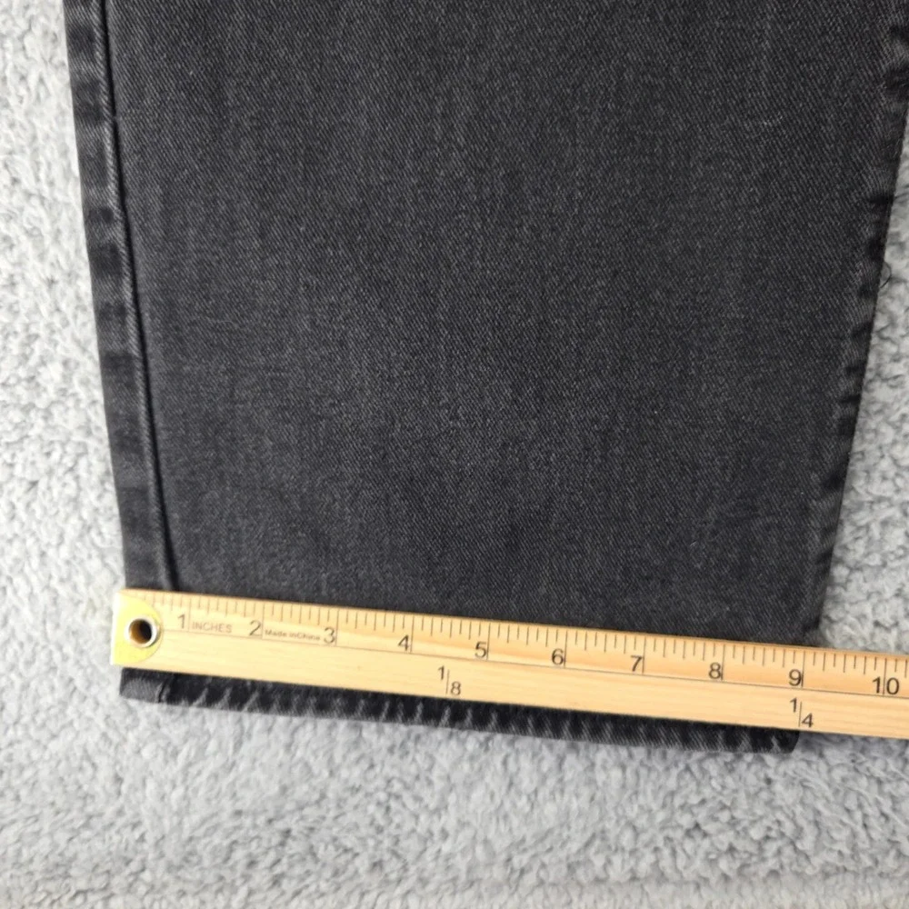 Polo Jeans Co. Jeans Mens 40x32 Black Denim Classic Relaxed‎ Tapered Leg Zipfly